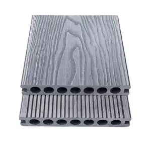 Grain/groove anti-slip wood decking boards outdoor wood plastic composite