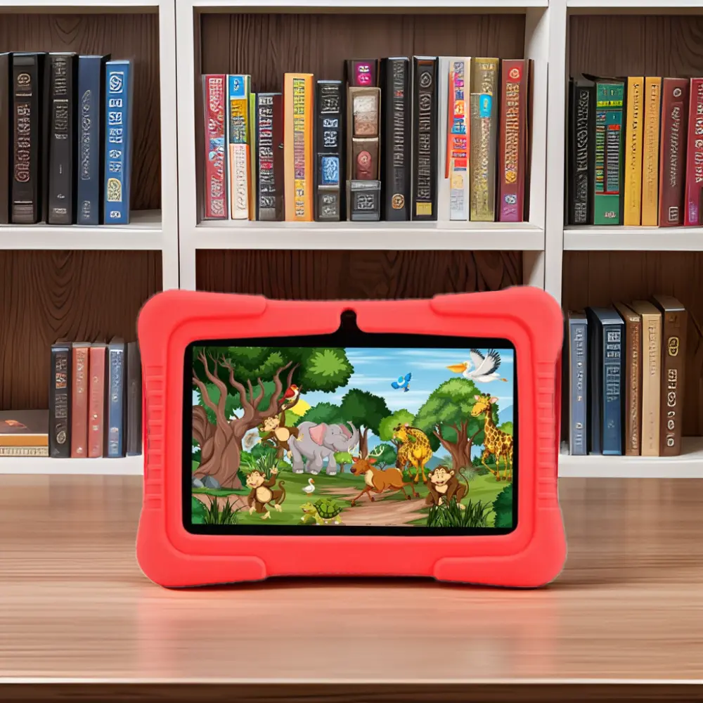 Tablette PC Android 7 pouces 4G pour enfants Processeur Quad-Core avec WiFi et 2G RAM avec caméras pour enfants et tablettes éducatives