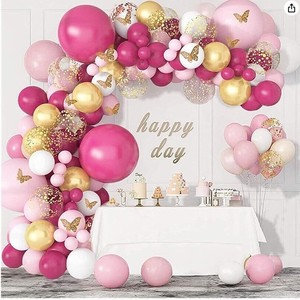 Kit d'arche de guirlande de ballons thème papillon pour <span class=keywords><strong>anniversaire</strong></span>, mariage, fête prénuptiale, <span class=keywords><strong>décoration</strong></span> de fond de <span class=keywords><strong>salle</strong></span> de mariage et de fête - Product Image 5