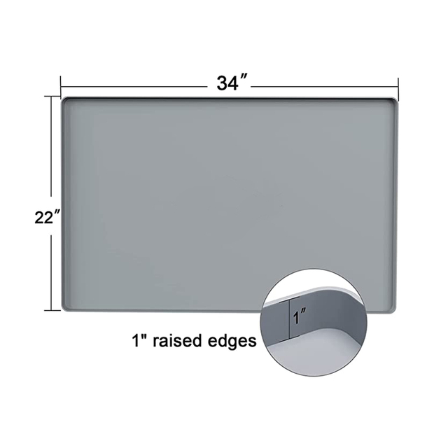 Classic Flexible Waterproof Eco-Friendly High Quality Under Kitchen Cabinet Trays Silicone Sink Mats
