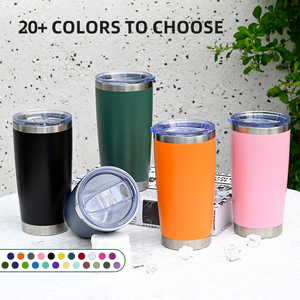 Custom Logo 20oz Insulated Stainless Steel Tumbler 20 oz Reusable Spill Proof Travel Coffee Car <b>Mug</b> - Product Image 6