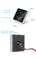 Lector RFID de Detección Automática Wiegand 125khz EM, Control de Acceso con Tarjeta de Proximidad, Lector de Códigos QR HM30-ID
