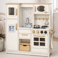 EDULAND OEM ODM Juego de Cocina de Madera, Juego de Imitación, Juguete Educativo para Niños, Juguetes de Cocina de Madera Real, Certificado EN71, Unisex
