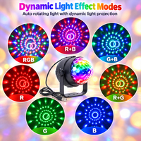 Direktverkauf ab Werk Bestseller RGB Rotierende Bühnenlampe Schallaktivierte Fernbedienung Party-Atmosphäre LED Disco-Kugel-Licht