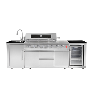 Fabricant de sortie d'usine Cuisine extérieure Armoire en acier inoxydable Réfrigérateur BBQ Grills à gaz pour la fête - Product Image 4