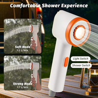 Nouvelle Douche Extérieure Éclairée Tout-en-un, Gadget de Bain Polyvalent pour Camping, Dortoir et Maison, Pommeau de Douche Électrique Mobile en ABS