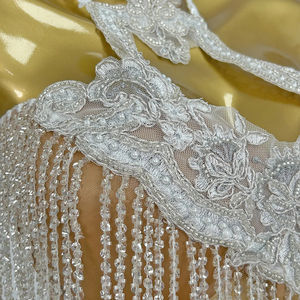 Corsé de lentejuelas blancas, minifalda, conjunto de 2 piezas, fiesta, graduación, vestido de diamantes de imitación, mujer, cantante de casa en vivo, espectáculo, disfraces de bailarina - Product Image 5