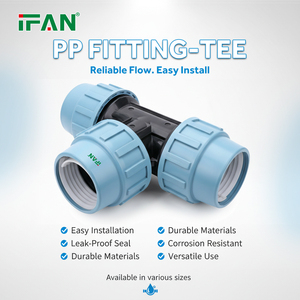 Fabbrica IFAN all'ingrosso HDPE raccordo sistema di <span class=keywords><strong>irrigazione</strong></span> PP <span class=keywords><strong>raccordi</strong></span> a compressione 20-110mm HDPE raccordo - Product Image 4