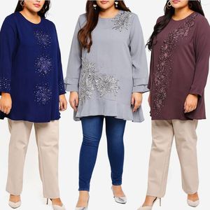 2020 On-Line East Medio Elegante <span class=keywords><strong>Turchia</strong></span> Abiti Da Ufficio <span class=keywords><strong>Donne</strong></span> Tinta Unita Musulmana Grande Vestiti di Formato - Product Image 6
