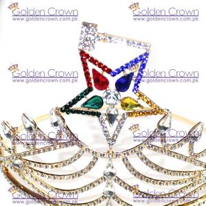 Mason Masonic OES Grand Matron GOLD TONE Rhinestones O.E.S CORONA ajustable | Proveedor de corona masónica - Product Image 2