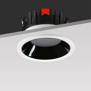 Lámparas de Techo Empotradas Negras y Blancas, Focos Antideslumbrantes de Copa Profunda, Downlights LED Redondos SMD AC110V AC220V - Product Image 1