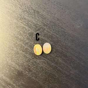 Opales d'Éthiopie en vrac, pierres précieuses naturelles, taille ovale, tailles 6x4mm, 7x5mm, 8x6mm, 9x7mm, traitées thermiquement, effet feu bleu, pierre de naissance d'octobre - Product Image 4