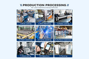 भारी शुल्क परिवहन रसद बॉक्स संलग्न ढक्कन धातु तह गोदाम कंटेनर कार्ट - Product Image 3