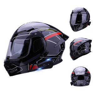Casco Moto Modulare Flip-up DOT 2025 di Alta Qualità con Bluetooth per Corse Motociclistiche - Product Image 1