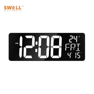 2023 Big Led Screen New Design WIth Temperature Best Price Customized Color Big Size Home Decor Desk Digital Wall Alarm Clock