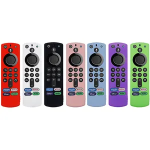 เคสซิลิโคนติดโทรศัพท์สำหรับ Amazon <span class=keywords><strong>Fire</strong></span> <span class=keywords><strong>TV</strong></span>,เคสป้องกันรีโมทควบคุม (รุ่น3rd 3) ใหม่ปี<span class=keywords><strong>2021</strong></span> - Product Image 1