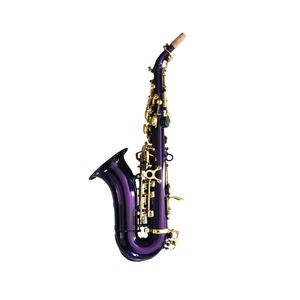 SEASOUND OEM Saxofón <span class=keywords><strong>soprano</strong></span> de alta calidad JYSS100DPPL Lacado de cuerpo púrpura con teclas de campana de curva baratas de tono BB - Product Image 4