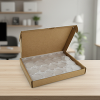 Capsules transparentes en plastique PS pour pièces de monnaie américaines de 38 mm, 39 mm, 40,6 mm, 50 pièces par carton, boîte en papier kraft pour collection artisanale
