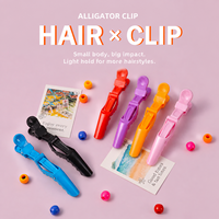 Jepit Rambut Model Paruh Buaya PP untuk Membagi, Menata, dan Memotong Rambut, Alat Styling untuk Salon dan Barber, Aksesoris Tata Rambut dengan Cengkeraman Kuat