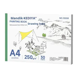 Bloc-notes A4 en carton blanc néerlandais, spécifique à l'art, pour marqueurs, crayons de couleur, gouache, peinture, <span class=keywords><strong>livre</strong></span> de dessin vierge - Product Image 5