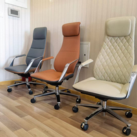Chaise de bureau de luxe en cuir, moderne, pour boss et gestion