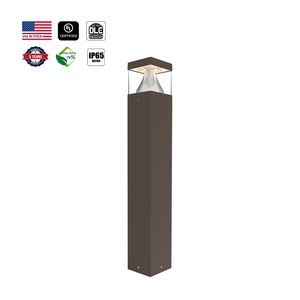 Lampadaires extérieurs en aluminium étanches IP65 40cm/60cm/80cm, alimentés en courant alternatif, LED dimmables pour allées de jardin, garantie 5 ans - Product Image 1