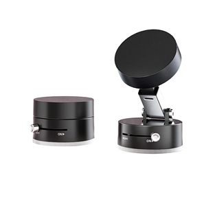 Foldable Double Sided Suction Cup Phone Holder Magnetic Vacuum Suction for <b>Desk</b> Use Portable ABS Material Smooth Textured - Product Image 1