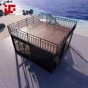 Chi phí thấp Gói phẳng nhà CONTAINER cabin di động với sân thượng prefab với sàn trên sân thượng cafe mini nhà hàng cà phê cửa hàng bật lên - Product Image 6