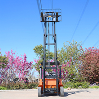 Chariot élévateur à palettes électrique à batterie lithium-ion, entièrement automatique, hauteur de levage 3000-6000 mm, roues solides pour la logistique