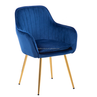 Chaise de salle à manger en tissu velours, accoudoir doux, pour restauration rapide, restaurant, bar, maison, prix le plus bas, Offres Spéciales