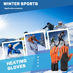 Guanti da sci ricaricabili 7.4V con fodera riscaldata a mano compatibile con Touch-Screen per guanti invernali riscaldati elettrici - Product Image 3