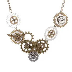 Collier de Steampunk en métal pour hommes et femmes, équipement Vintage, bijoux, tendance, haute qualité