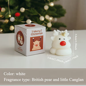 Adorable Bougie Parfumée de Noël et de Pâques de Haute Qualité, Décoration Festive en Forme de Renne, Centre de Table pour la Maison - Product Image 6