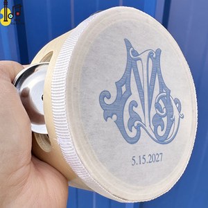 กลองแทมบูรีนขนาดเล็กสำหรับงานแต่งงาน กลองแทมบูรีนงานแต่งงานแบบกำหนดเอง ขนาด 4 นิ้ว เส้นผ่านศูนย์กลาง 10 ซม. กลองมือถือ ราคาสำหรับเด็ก โบสถ์ - Product Image 2