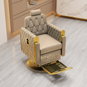 Cadeira De Barbeiro Dobrável Cor Roxa Luxo Vintage Heavy Duty <span class=keywords><strong>Barber</strong></span> Chair Loja Mobiliário De Salão Cadeira De Barbeiro Profissional