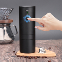 Moulin à café Kingze personnalisé USB rechargeable Moulin à café expresso automatique électrique portable pour la randonnée et le camping