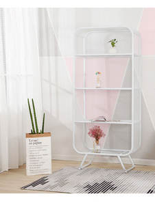 Bibliothèque japonaise en fer forgé, étagère de sol, casier de salon chambre à coucher, bibliothèque multi-étages pour étudiants - Product Image 4