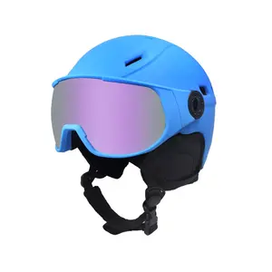 JIEPOLLY personalizado ABS abierto media cara esquí Snowboard montaña cascos con gafas Scooter Unisex carreras ciclismo nieve bicicleta casco