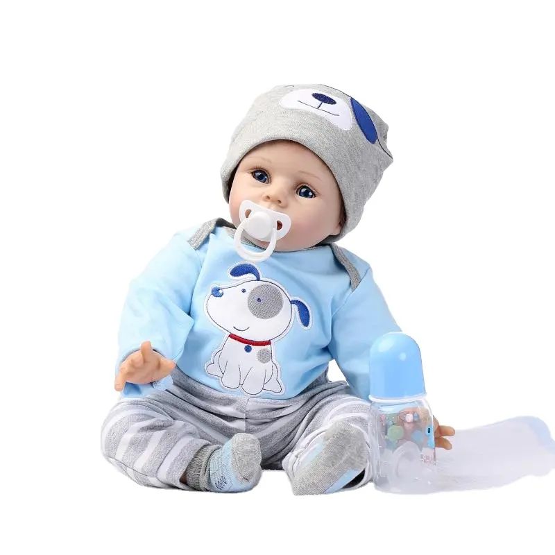 55cm NPK versand kostenfrei heißer Verkauf lebensechte wieder geborene Baby puppe Großhandel Neugeborene Baby mode Puppe Weihnachts geschenk Neugeborene Baby puppe