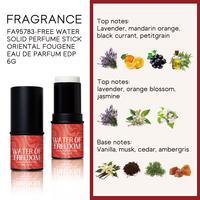 Nouveau Parfum Solide en Stick pour Femme, 6g, Longue Durée, aux Notes Florales de Campanule, Cerise, Ambre et Musc Blanc