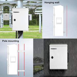 Boîte de jonction étanche à ventilation, boîte électrique en métal pour extérieur, boîte à interrupteur, boîte d'encastrement électrique avec évents - Product Image 5