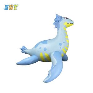 Jouet gonflable géant bleu pour la baignade, animal sauteur à roulettes, bateau <span class=keywords><strong>de</strong></span> dessin animé, flotteur en PVC, dragon rouge - Product Image 3