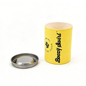 Lemon Candy Paper Tube Food Grade Paper Tube Packaging Eco-friendly and Biodegradable Tin Cap for Moisture Resistance - Product Image 3