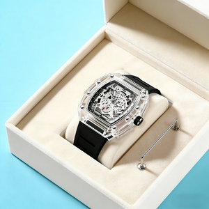 New DIJIE T524 Men's Women's Non-automatic Quartz Plastic Case <strong>Rectangular</strong> Silicone Band Trendy Luminous Exercise Student <strong>Watch</strong> - Product Image 6