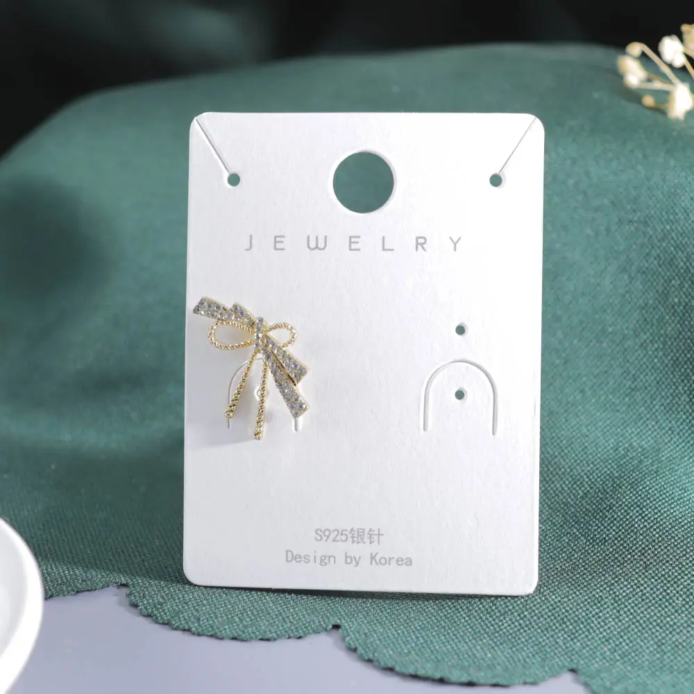 High Quality 600g Thicker Jewelry Packaging   Display Card Multi Style Stock Jewelry Earring Necklace Card With Custom LOGO