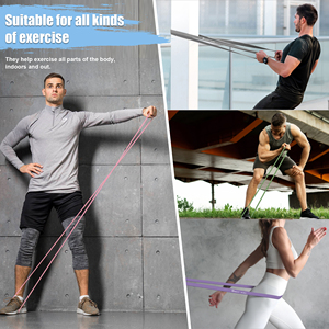 Sport Strength Assist Bands <strong>Elastic</strong> Training <strong>Loop</strong> Set for Fitness Yoga Exercise Stretch Pull Bands for Better Workout - Product Image 3