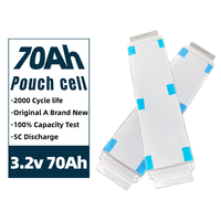 Sel Baterai Lifepo4 Pouch 3.2v 70Ah Gbt Lithium Ion LFP 70Ah untuk Sepeda Motor/Sepeda Listrik 72v