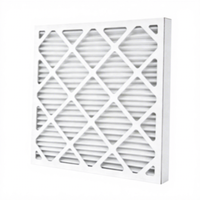 Filter Pembersih Udara Hepa AC Furnace Berbahan Serat Sintetis Kustom dengan Bingkai Lipat MERV 6 8 13 untuk Penggunaan Rumah, Hotel, Pabrik Manufaktur
