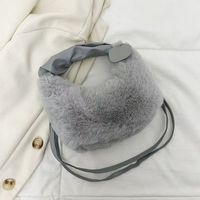 Sac à main pour femmes en fausse fourrure noir et blanc, sac de shopping réutilisable laminé, sac à bandoulière pour femme