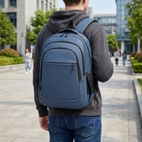 Sac à dos d'ordinateur Oxford simple et imperméable 2026 avec fermeture éclair, grande capacité pour étudiants et professionnels